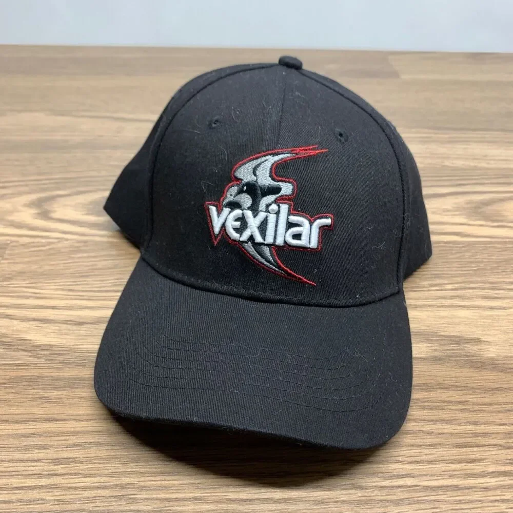 Vexilar Ice Fishing Red Black Strapback Hat Baseball Cap Big Bird Trucker Hat‎